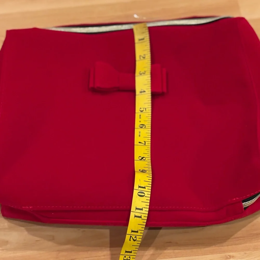 Estee Lauder Large  Red Bow Makeup Bag‎